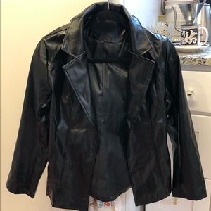 Faux leather jacket blazer🖤